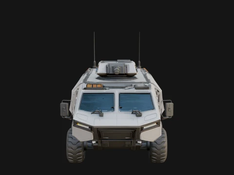 Wheeled Armored Carrier Model Design 1 - 3D Print Model 3D Print Model