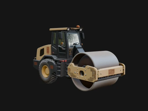 Road Roller Model Design 1 - 3D Print Model 3D Принт Модель