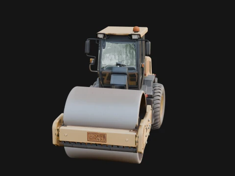Road Roller Model Design 1 - 3D Print Model 3D Print Model