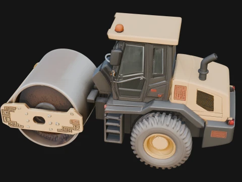 Road Roller Model Design 1 - 3D Print Model 3D Print Model