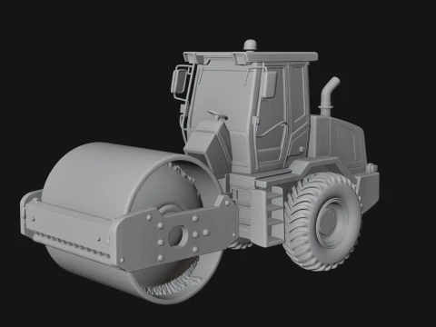 Road Roller Model Design 1 - 3D Print Model 3D Print Model