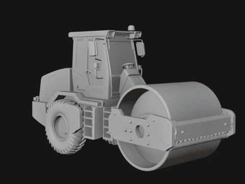 Road Roller Model Design 1 - 3D Print Model 3D Print Model