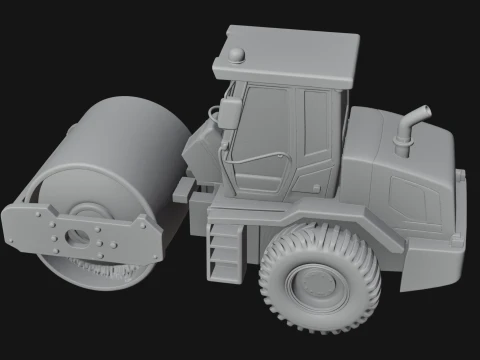 Road Roller Model Design 1 - 3D Print Model 3D Print Model