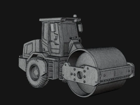 Road Roller Model Design 1 - 3D Print Model 3D Print Model