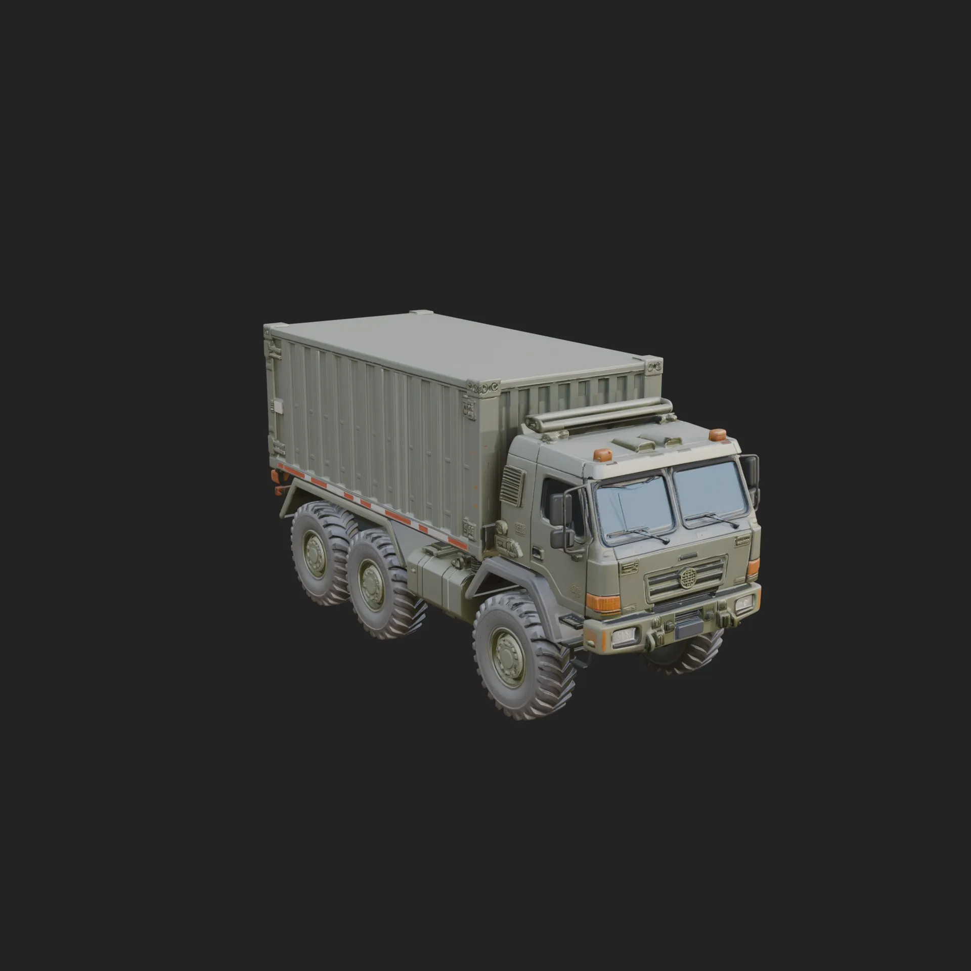 Military Cargo Truck Model Design 1 - 3D Print Model 3D Print Model .c4d .max .obj .3ds .fbx .stl .blend 