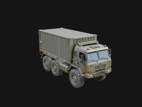 Military Cargo Truck Model Design 1 - 3D Print Model 3D Принт Модель