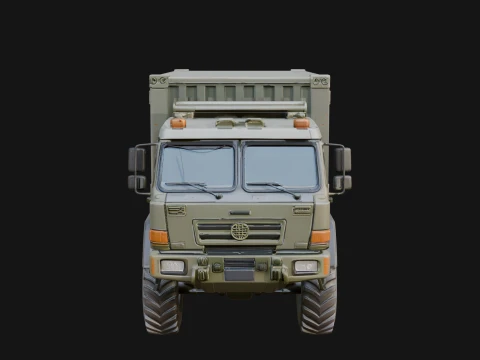 Military Cargo Truck Model Design 1 - 3D Print Model 3D Print Model