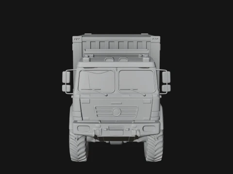 Military Cargo Truck Model Design 1 - 3D Print Model 3D Print Model