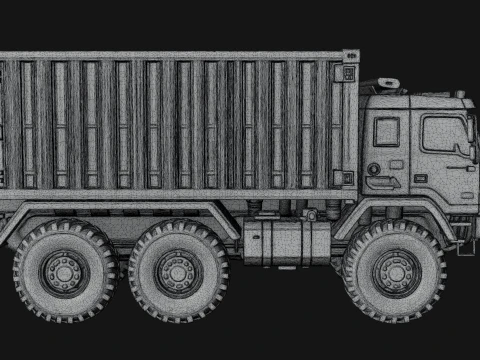 Military Cargo Truck Model Design 1 - 3D Print Model 3D Print Model