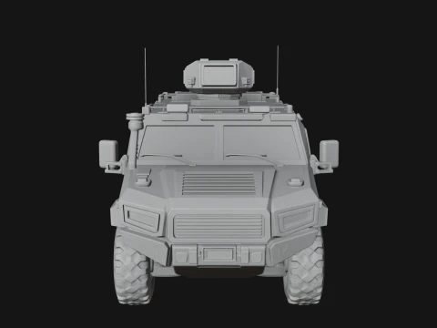 Armored Security Truck Model Design 2 - 3D Print Model 3D Print Model