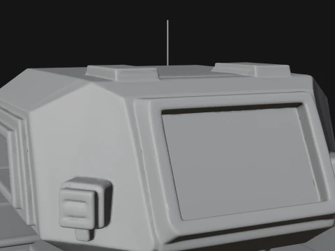 Armored Security Truck Model Design 2 - 3D Print Model 3D Print Model