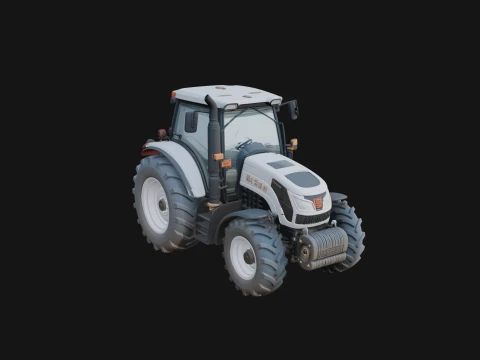 Farm Tractor Model Design 1 - 3D Print Model 3D Принт Модель