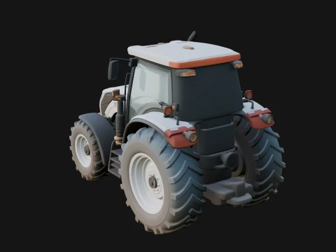 Farm Tractor Model Design 1 - 3D Print Model 3D Print Model