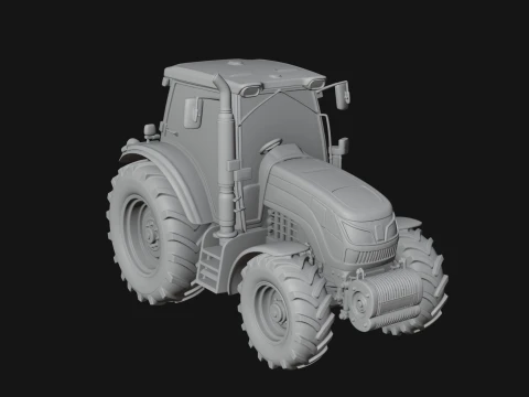 Farm Tractor Model Design 1 - 3D Print Model 3D Print Model