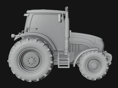 Farm Tractor Model Design 1 - 3D Print Model 3D Print Model