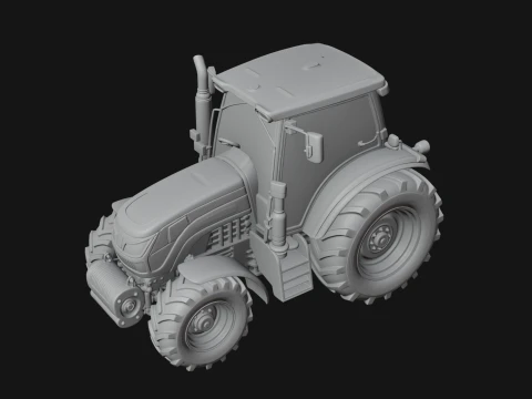 Farm Tractor Model Design 1 - 3D Print Model 3D Print Model