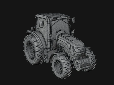 Farm Tractor Model Design 1 - 3D Print Model 3D Print Model