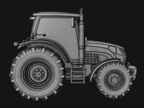 Farm Tractor Model Design 1 - 3D Print Model 3D Print Model
