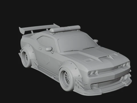 Police Patrol Car Model Design 1 - 3D Print Model 3D Print Model