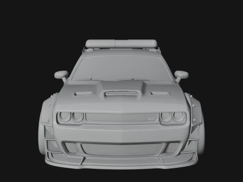 Police Patrol Car Model Design 1 - 3D Print Model 3D Print Model