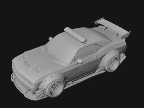 Police Patrol Car Model Design 1 - 3D Print Model 3D Print Model