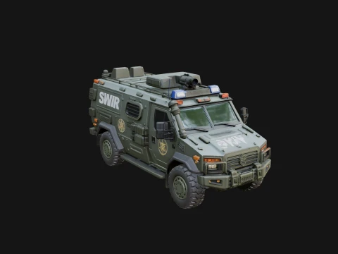 Armored Security Truck Model Design 3 - 3D Print Model 3D Принт Модель