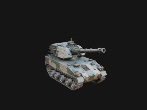 Tracked Armored Vehicle Model Design 1 - 3D Print Model 3D Принт Модель