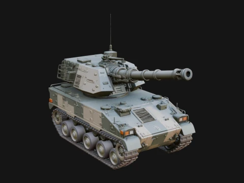Tracked Armored Vehicle Model Design 1 - 3D Print Model Model do druku 3D