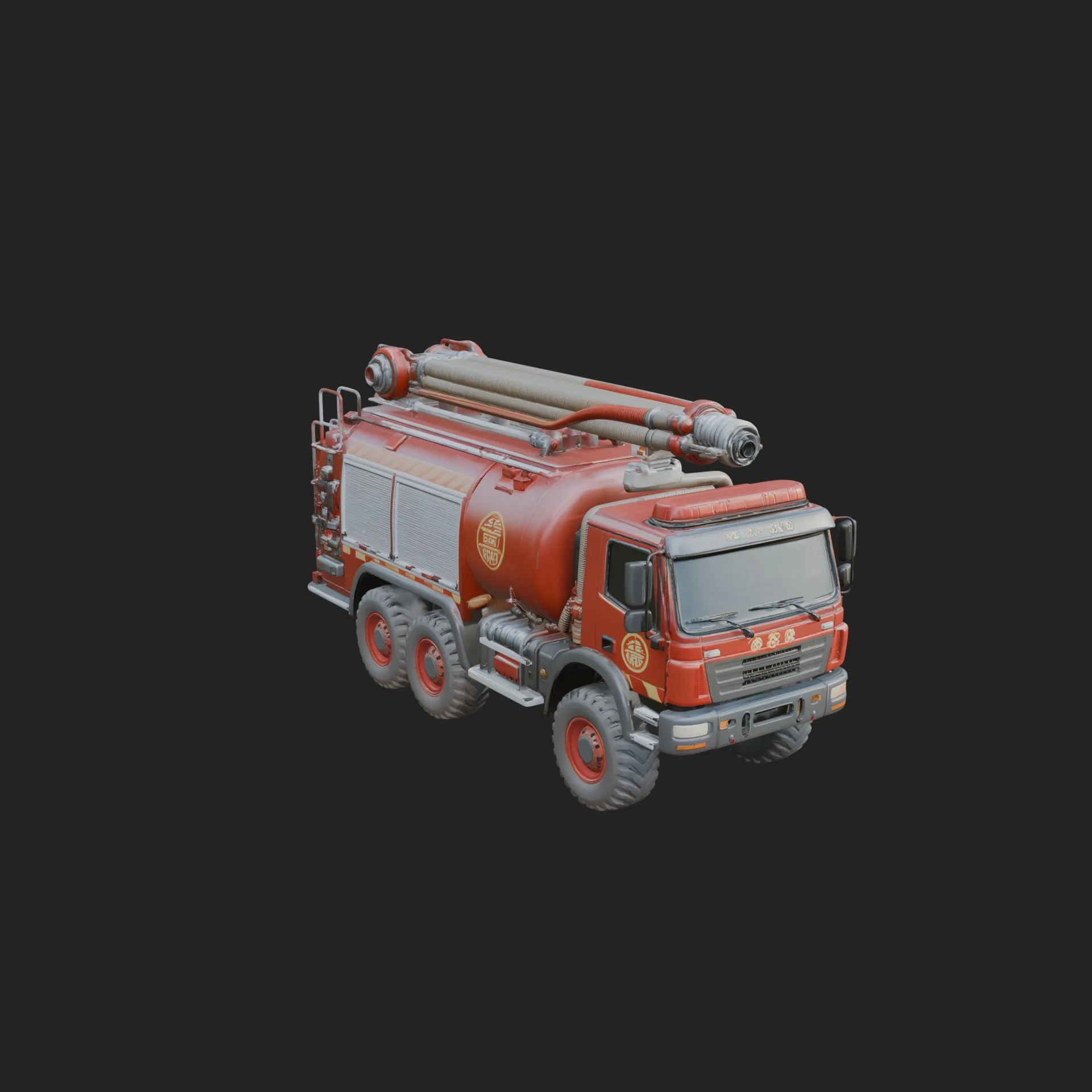 Fire Engine Model Design 2 - 3D Print Model 3D Print Model .c4d .max .obj .3ds .fbx .stl .blend