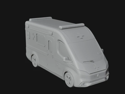 Ambulance Van Model Design 2 - 3D Print Model 3D Print Model