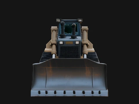 Crawler Bulldozer Model Design 2 - 3D Print Model 3D Print Model