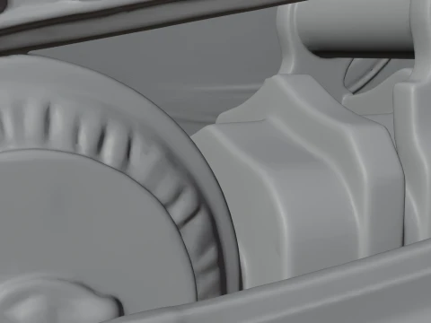 Crawler Bulldozer Model Design 2 - 3D Print Model 3D Print Model