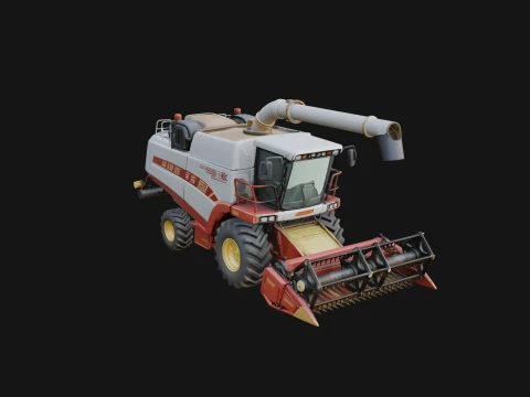 Combine Harvester Model Design 2 - 3D Print Model 3D Принт Модель