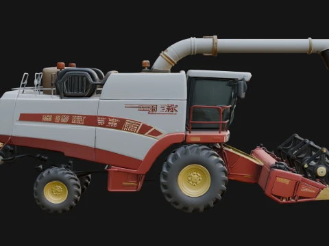 Combine Harvester Model Design 2 - 3D Print Model 3D Print Model