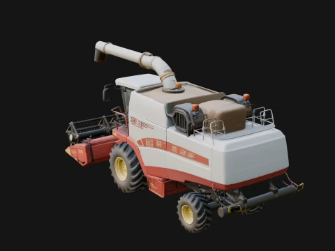 Combine Harvester Model Design 2 - 3D Print Model 3D Print Model