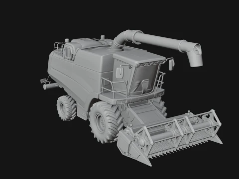 Combine Harvester Model Design 2 - 3D Print Model 3D Print Model