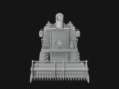 Combine Harvester Model Design 2 - 3D Print Model 3D Print Model