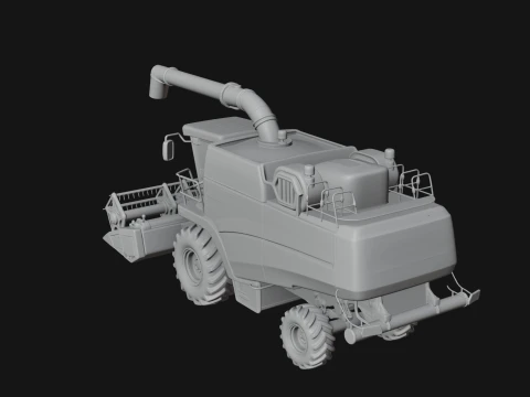 Combine Harvester Model Design 2 - 3D Print Model 3D Print Model