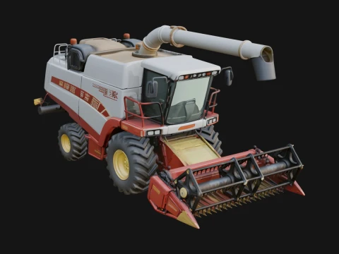 Combine Harvester Model Design 2 - 3D Print Model 3D Print Model