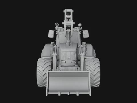 Backhoe Loader Model Design 1 - 3D Print Model 3D Print Model