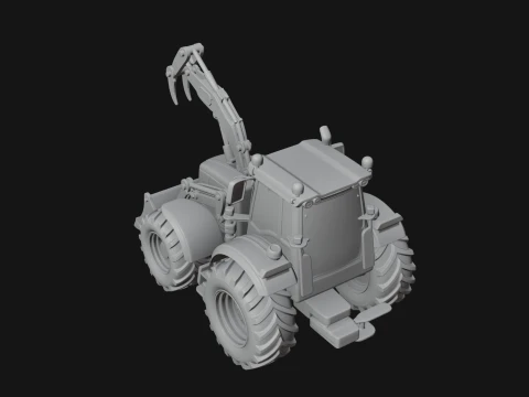 Backhoe Loader Model Design 1 - 3D Print Model 3D Print Model