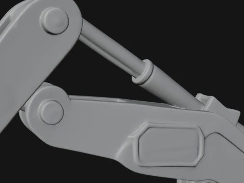Backhoe Loader Model Design 1 - 3D Print Model 3D Print Model