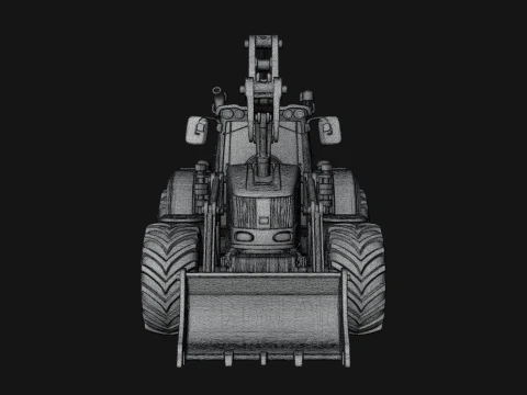 Backhoe Loader Model Design 1 - 3D Print Model 3D Print Model