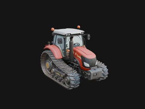 Farm Tractor Model Design 2 - 3D Print Model 3D Принт Модель