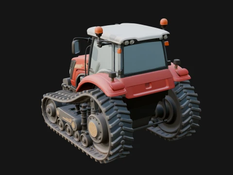 Farm Tractor Model Design 2 - 3D Print Model 3D Print Model