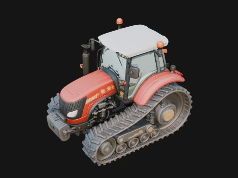 Farm Tractor Model Design 2 - 3D Print Model 3D Print Model