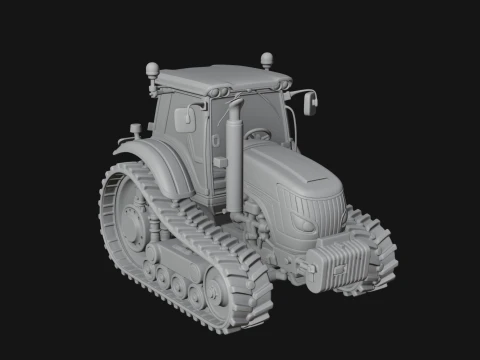 Farm Tractor Model Design 2 - 3D Print Model 3D Print Model