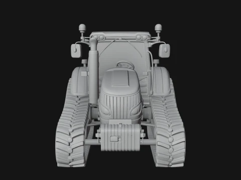 Farm Tractor Model Design 2 - 3D Print Model 3D Print Model