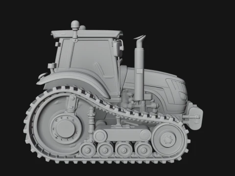 Farm Tractor Model Design 2 - 3D Print Model 3D Print Model