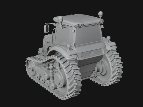 Farm Tractor Model Design 2 - 3D Print Model 3D Print Model